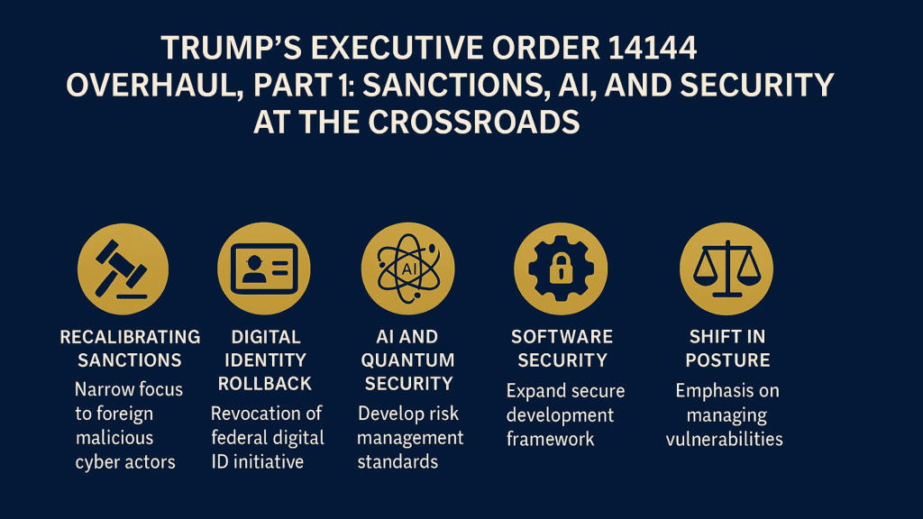 Image summarising the EO14144 Amendment